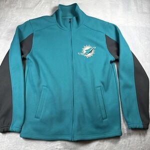 Miami Dolphins Jacket Mens Medium NFL Football Full‎ Zip G-III Apparel Group